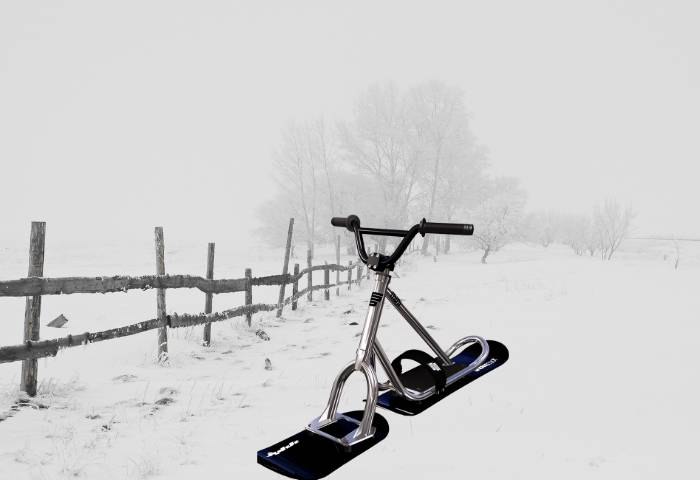 un snowscoot sur la neige