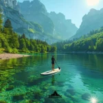 Paddle sur les lacs de montagne en France : Explorez les joyaux cachés des hauteurs paddle lac à la montagne