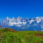 Paysage des montagnes des pyrénées