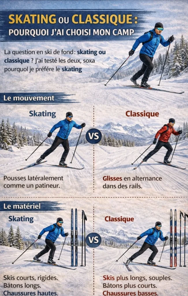 Skating ou classique _ choisir son style