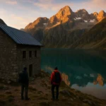 Refuge de la Muzelle : Aventure mémorable dans les Écrins refuge-de-la-muzelle-vue-epique-au-coucher-du-soleil
