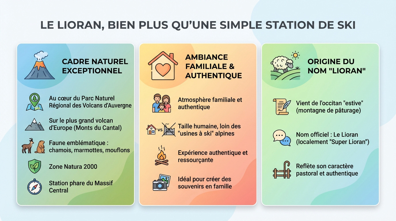 Panorama enneigé de la station du Lioran au cœur des volcans d'Auvergne