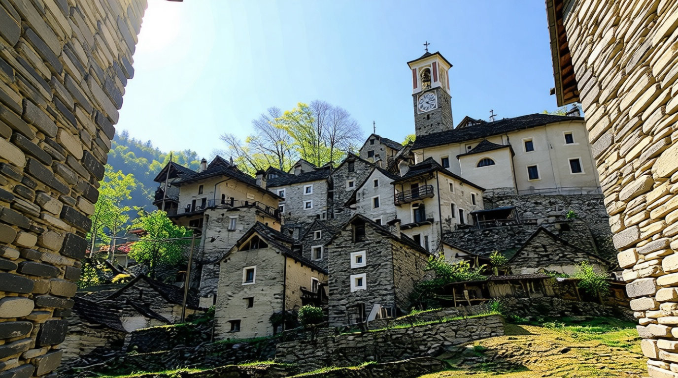L'Albergo Diffuso de Corippo au cœur du Tessin sauvage