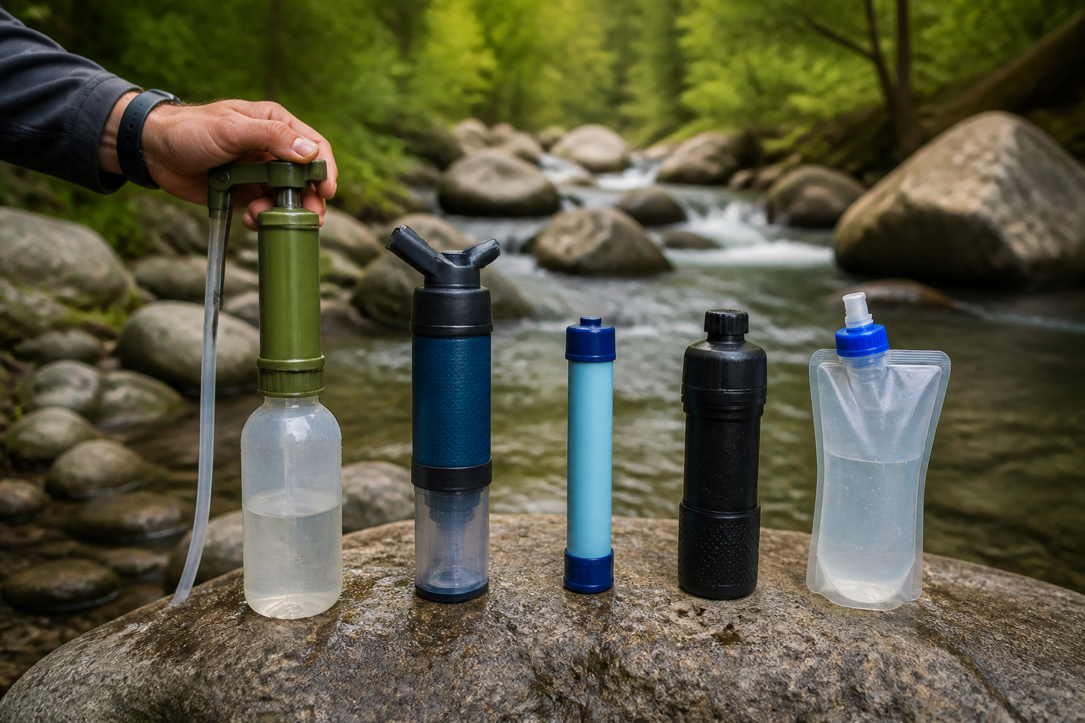 Guide de s&eacute;lection d'un filtre &agrave; eau de randonn&eacute;e performant