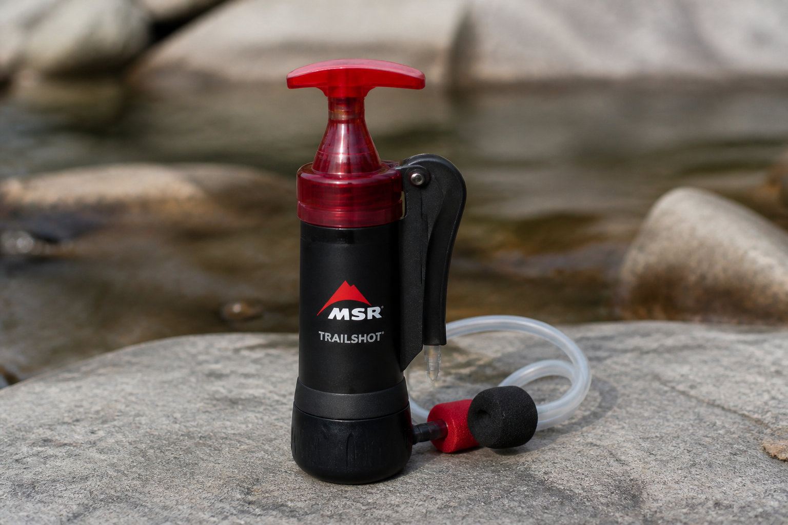 MSR TrailShot : la pompe de poche pour les solitaires